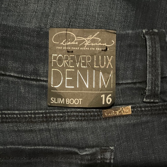 Women’s DG2 Diane Gilman Forever Lux StretchDenim Slim Bootcut Jeans Size 16 NWT - Picture 9 of 16